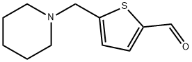 5-(哌啶-1-基甲基)噻吩-2-甲醛 结构式