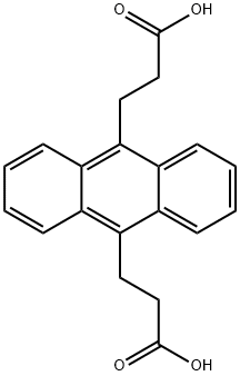 3-(10-(2-CARBOXY-ETHYL)-ANTHRACEN-9-YL)-PROPIONIC ACID Structure