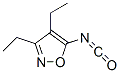 Isoxazole, 3,4-diethyl-5-isocyanato- (9CI),71378-41-1,结构式