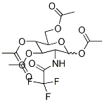1,3,4,6-Tetra-O-acetyl-2-deoxy-2-trifluoracetamido-D-glucose Structure