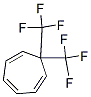 7,7-ビス(トリフルオロメチル)-1,3,5-シクロヘプタトリエン 化学構造式
