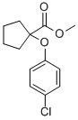 1-(p-Chlorophenoxy)cyclopentanecarboxylic acid, methyl ester,71404-09-6,结构式