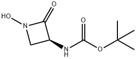 (S)-3-(N-Boc-amino)-1-hydroxy-2-azetidinone Structure