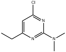 4-氯-6-乙基-N,N-二甲基嘧啶-2-胺 结构式