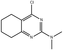 4-クロロ-N,N-ジメチル-5,6,7,8-テトラヒドロキナゾリン-2-アミン 化学構造式