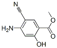 Benzoic acid, 4-amino-5-cyano-2-hydroxy-, methyl ester (9CI) Struktur