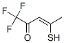 3-Penten-2-one,  1,1,1-trifluoro-4-mercapto- Structure