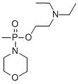 Phosphinic acid, methyl-4-morpholinyl-, 2-(diethylamino)ethyl ester Struktur