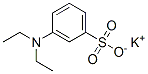 potassium m-(diethylamino)benzenesulphonate  Structure