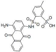 2-[[[(4-アミノ-9,10-ジヒドロ-9,10-ジオキソアントラセン)-1-イル]アミノ]スルホニル]-5-メチルベンゼンスルホン酸 化学構造式