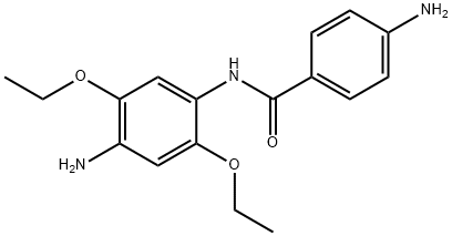 4-アミノ-N-(4-アミノ-2,5-ジエトキシフェニル)ベンズアミド 化学構造式