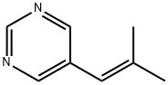 Pyrimidine, 5-(2-methyl-1-propenyl)- (9CI) Struktur
