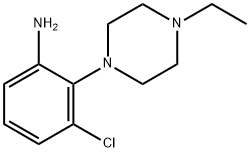 3-CHLORO-2-(4-ETHYL-PIPERAZIN-1-YL)-PHENYLAMINE Struktur