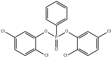 Phosphonic acid, phenyl-, bis(2,5-dichlorophenyl) ester Struktur