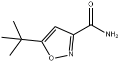 5-tert-ブチルイソオキサゾール-3-カルボキサミド 化学構造式