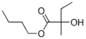 2-ヒドロキシ-2-メチルブタン酸ブチル 化学構造式
