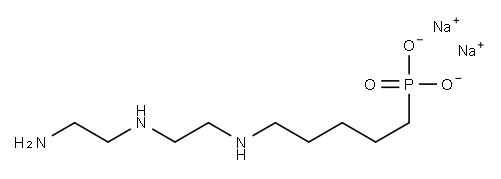 [5-[[2-[(2-aminoethyl)amino]ethyl]amino]pentyl]phosphonic acid, sodium salt Struktur
