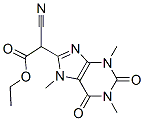 ethyl alpha-cyano-2,3,6,7-tetrahydro-1,3,7-trimethyl-2,6-dioxo-1H-purine-8-acetate|