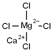 calcium tetrachloromagnesate(2-) Struktur