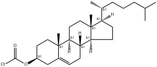 胆固醇甲酰氯,7144-08-3,结构式