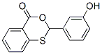 9-(3-hydroxyphenyl)-8-oxa-10-thiabicyclo[4.4.0]deca-1,3,5-trien-7-one Struktur