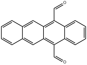 NAPHTHACENE-5,12-DICARBOXALDEHYDE Structure