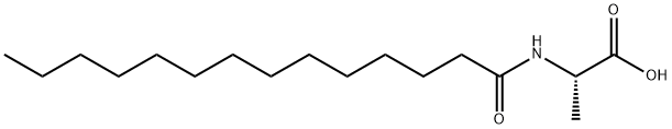 N-Tetradecanoyl-L-alanine 化学構造式