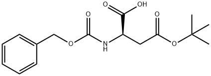 苄氧羰基-D-天冬氨酸 4-叔丁酯一水物,71449-08-6,结构式