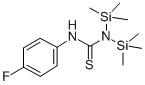 1,1-ビス(トリメチルシリル)-3-(p-フルオロフェニル)チオ尿素 化学構造式