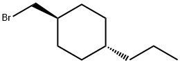 Trans-1-(bromomethyl)-4-propylcyclohexane 化学構造式