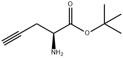(R)-2-Amino-4-pentynoic acid t-butyl ester 化学構造式