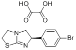 (6R)-6β-(4-ブロモフェニル)-2,3,5,6-テトラヒドロイミダゾ[2,1-b]チアゾール・しゅう酸 化学構造式