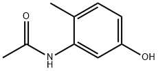 N-(5-ヒドロキシ-2-メチルフェニル)アセトアミド 化学構造式