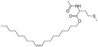 Z-9-octadecenyl N-acetyl-DL-methionate 结构式