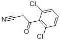 2,6-ジクロロ-β-オキソベンゼンプロパンニトリル 化学構造式