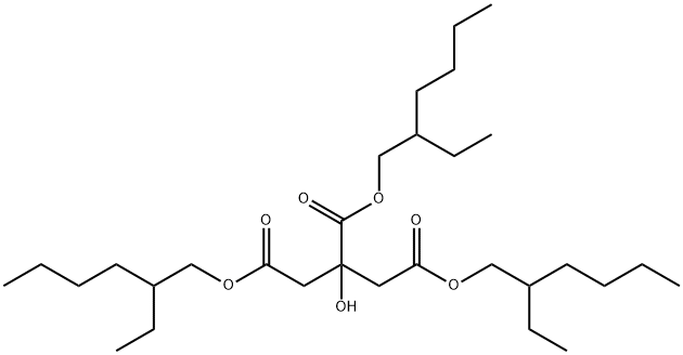 2-羟基丙烷-1,2,3-三羧酸三(2-乙基己基)酯,7147-34-4,结构式