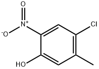 4-クロロ-6-ニトロ-m-クレゾール 化学構造式