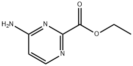 4-氨基嘧啶-2-羧酸乙酯 结构式