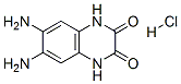 6,7-ジアミノ-1,4-ジヒドロ-2,3-キノキサリンジオン/塩酸 化学構造式