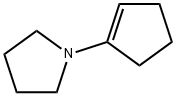 1-ピロリジノ-1-シクロペンテン 化学構造式