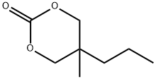 5-メチル-5-プロピル-1,3-ジオキサン-2-オン 化学構造式