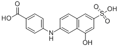 4-(8-Hydroxy-6-sulfonaphthalen-2-ylamino)benzoic acid Struktur