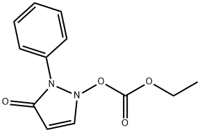 1,2-dihydro-3-oxo-2-phenyl-3H-pyrazol-1-yl ethyl carbonate Struktur