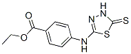 ethyl 4-[(4,5-dihydro-5-thioxo-1,3,4-thiadiazol-2-yl)amino]benzoate  Struktur