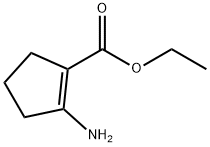 Ethyl 2-amino-1-cyclopentene-1-carboxylate Struktur