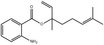 2-氨基苯甲酸-3,7-二甲基-1,6-辛二烯-3-醇酯, 7149-26-0, 结构式