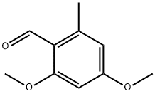 2,4-ジメトキシ-6-メチルベンズアルデヒド 化学構造式