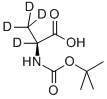 N-TERT-BOC-L-ALANINE-D4 Struktur