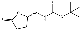 Carbamic acid, [[(2S)-tetrahydro-5-oxo-2-furanyl]methyl]-, 1,1-dimethylethyl Structure