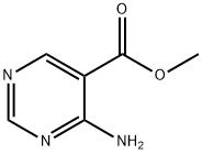 4-アミノピリミジン-5-カルボン酸メチル 化学構造式
